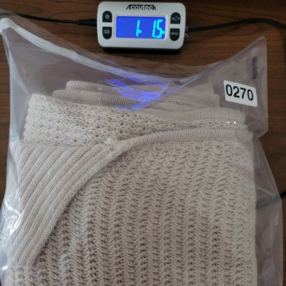 Talbots Womens Open Front Cardigan Size S Beige Office Career Missing Fur Collar - Picture 11 of 11